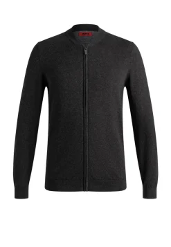 Baseball cardigan zip