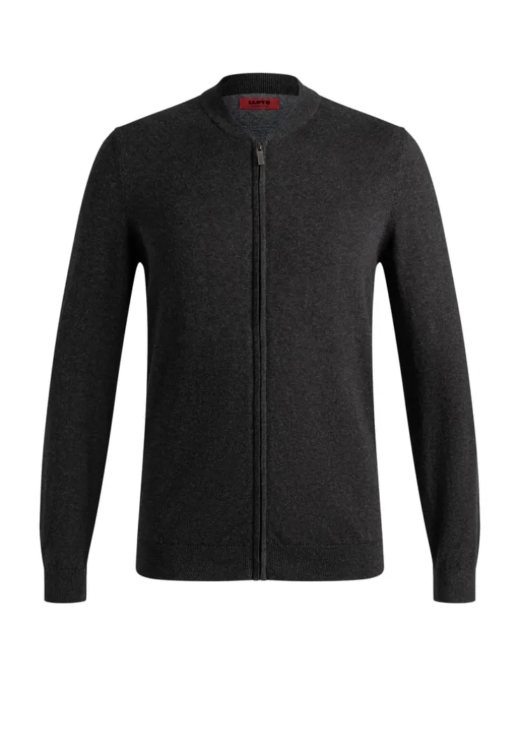 Baseball cardigan zip
