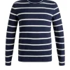 Sweater round neck striped