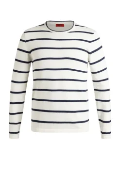 Sweater round neck striped